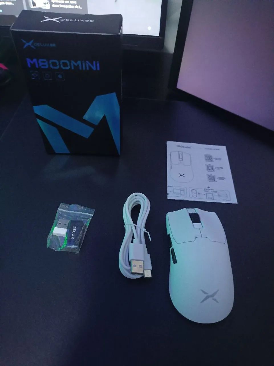 Mouse delux m800 mini novo na caixa  - Foto 2
