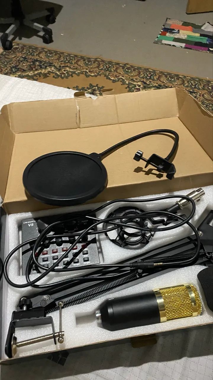 Kit Microfone Mb 800 e Condensador Profissional  - Foto 4