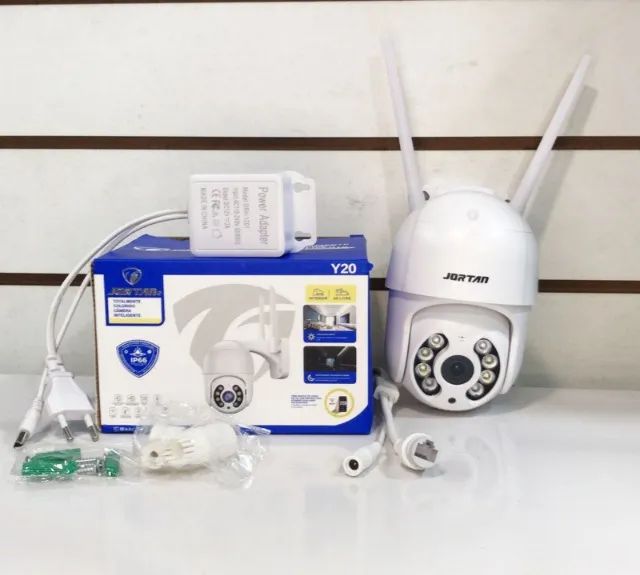 Câmera Ip Giratória Wi-fi 1080p Externa Ip66 Jortan Jt-8176 Branco - Foto 2