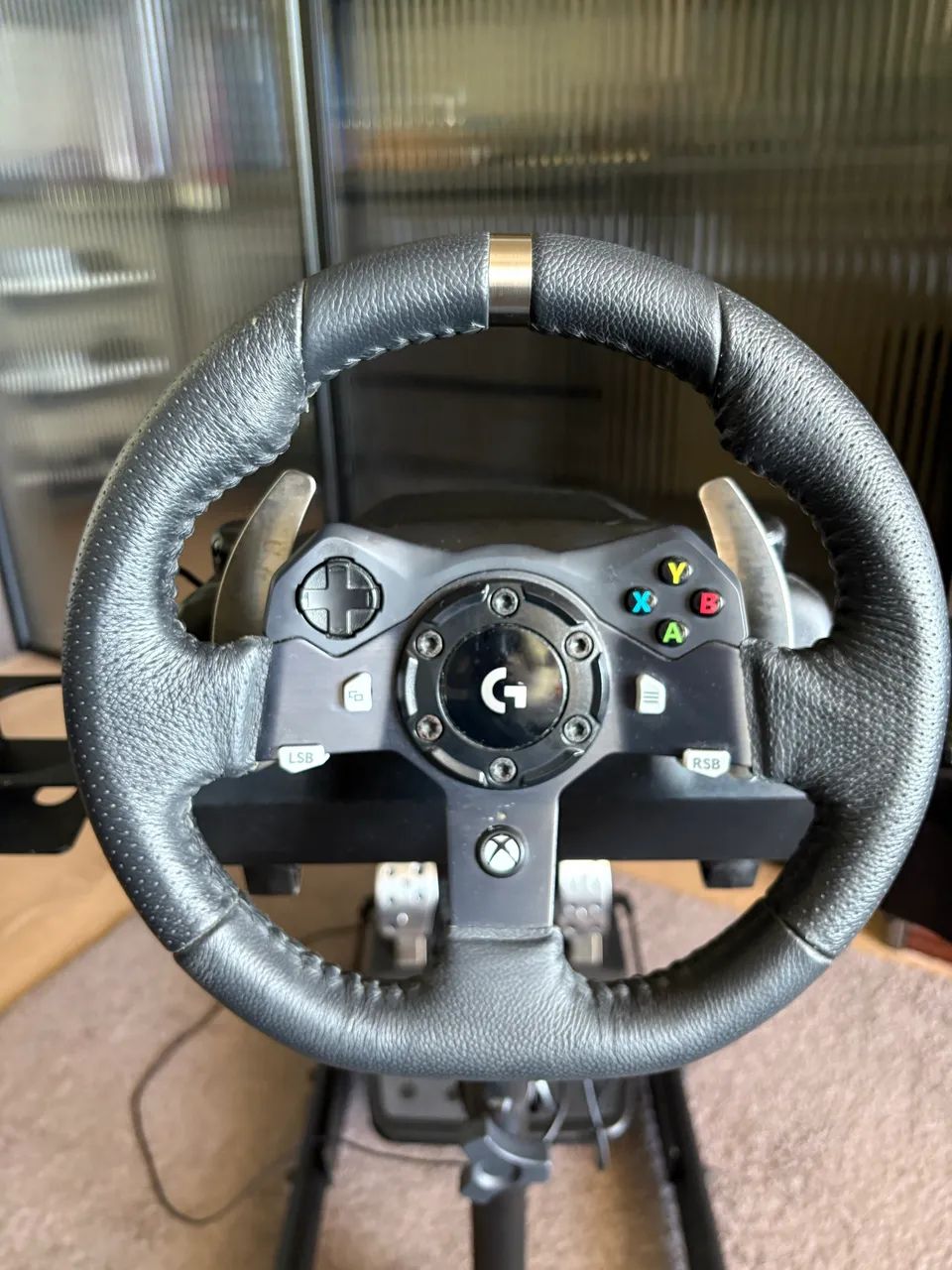 Logitech G920 volante + câmbio + suporte  - Foto 4