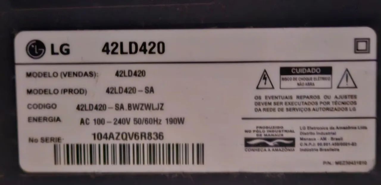 Tv LG 42 polegadas - Foto 5