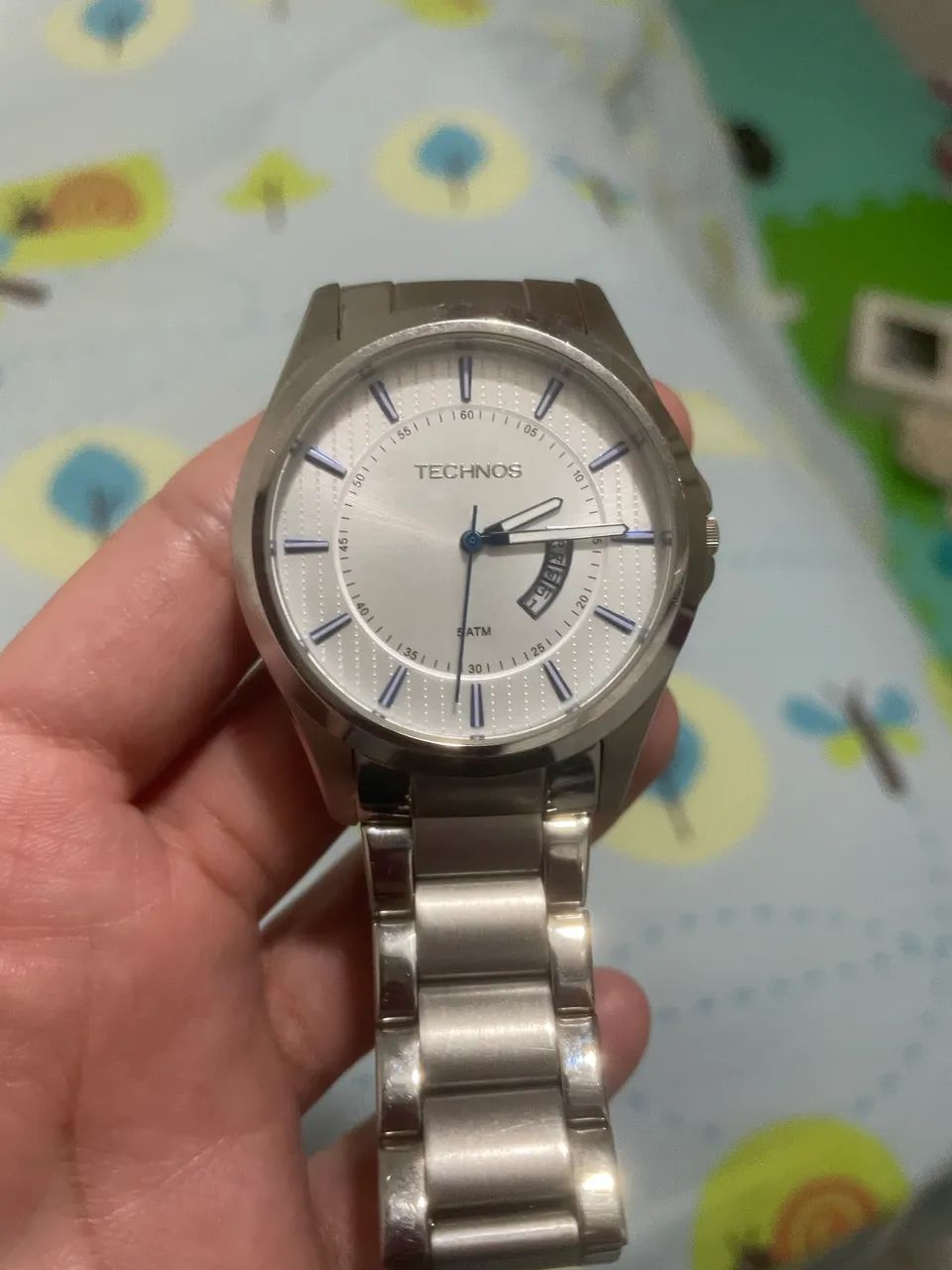 Relógio Technos Masculino Prata