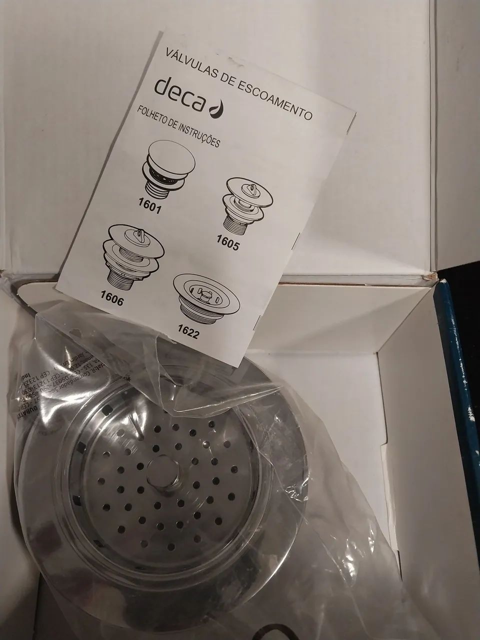 Valvula de escoamento Deca 4" 1/2 cromado 1622.C