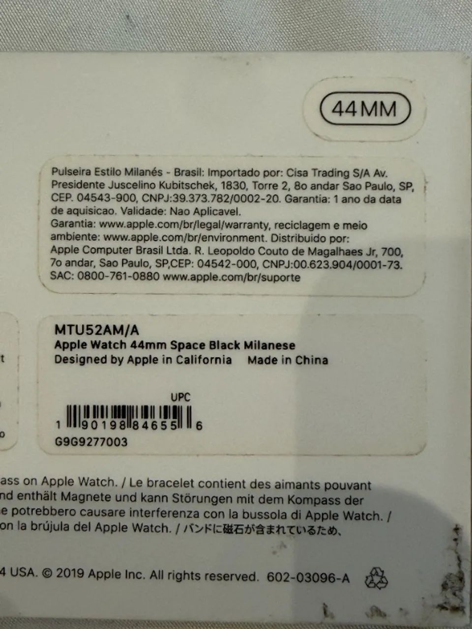Pulseira Apple Watch estilo milanês 44 mm Original Apple - Foto 6