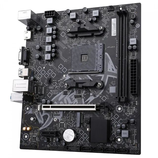 Placa Mãe Colorful BATTLE-AX A520M-K M.2 V14, Chipset A520, AMD AM4 - 100% Nova (lacrada) - Foto 2