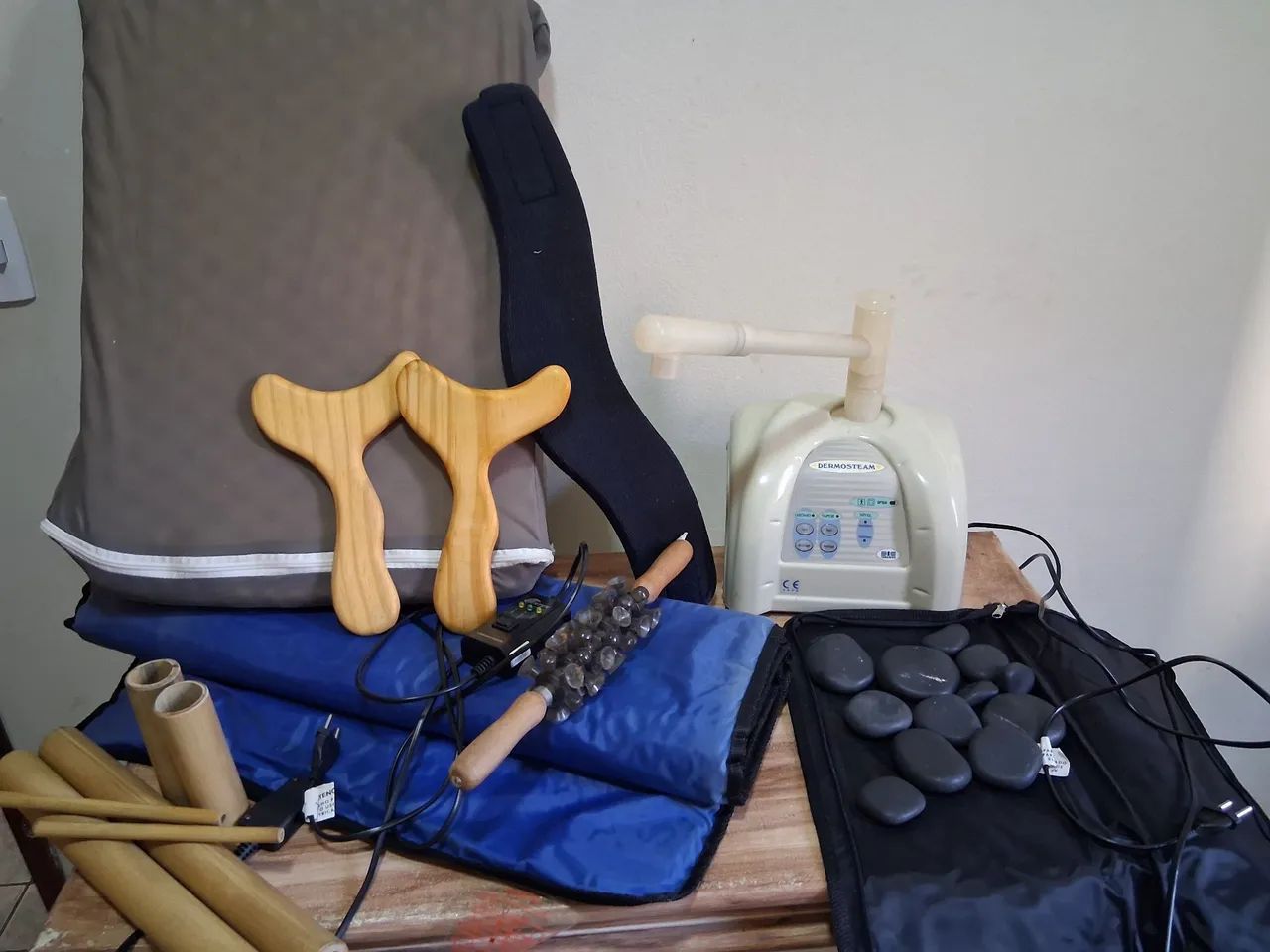 Kit para massagens. 