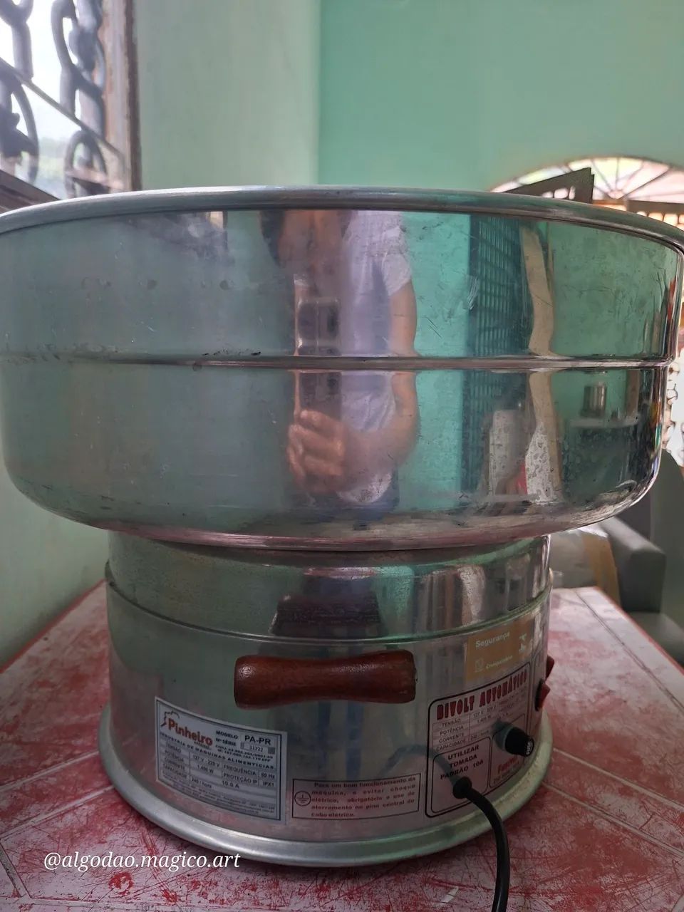 Maquina de algodão-doce profissional  - Foto 3