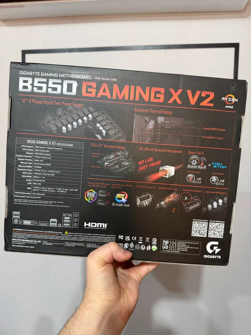 PLACA MAE B550 GIGABYTE GAMING X V2 - Foto 2