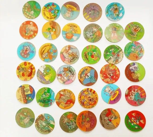 Super Lote Magic Tazos Tiny Toon Elma Chips 60 un