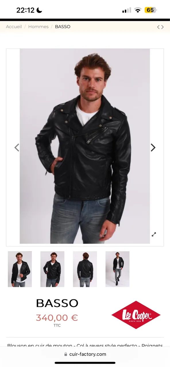 Blusa de couro Lee Cooper importada nunca usada tamanho M - Foto 4