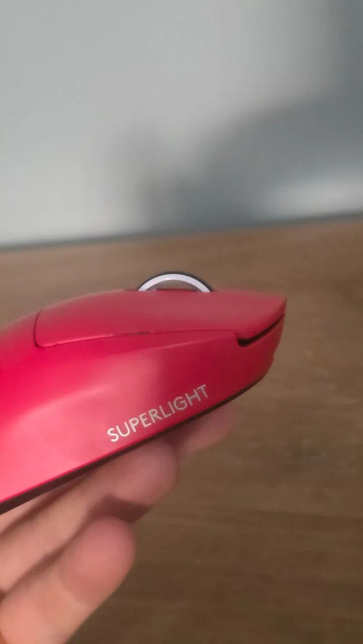 Mouse Logitech G PRO X Superlight Vermelho - Foto 5