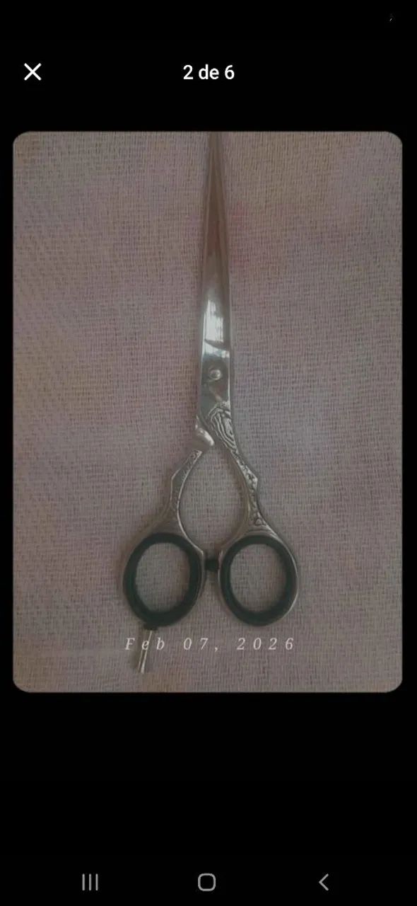 Tesoura de barbeiro profissional 