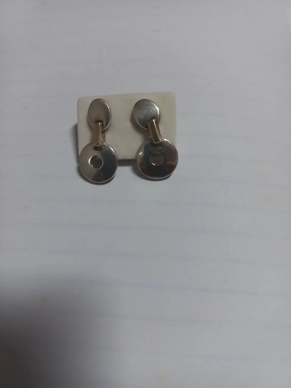 Brinco pendente em prata de lei - Foto 3