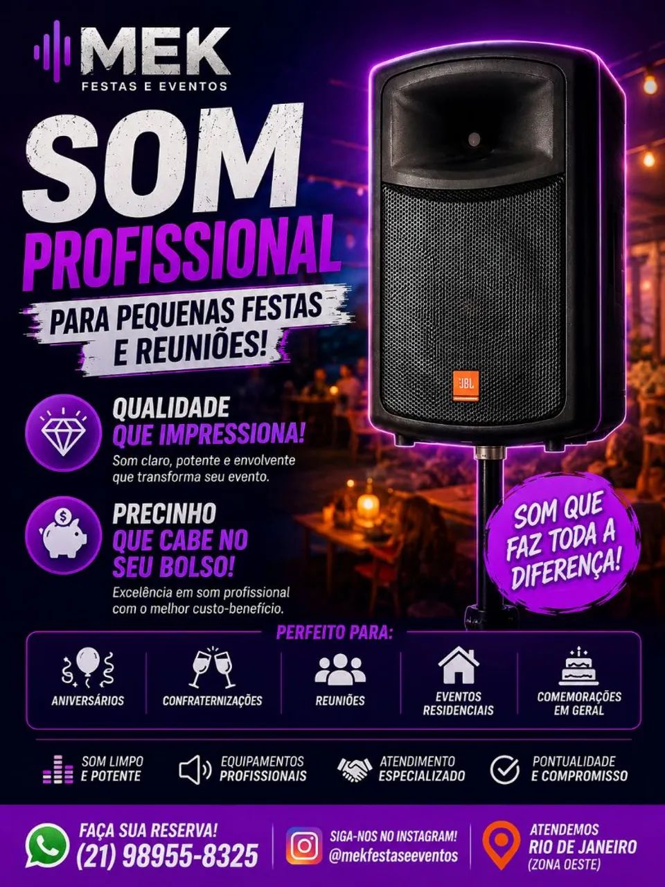 Aluguel de Som