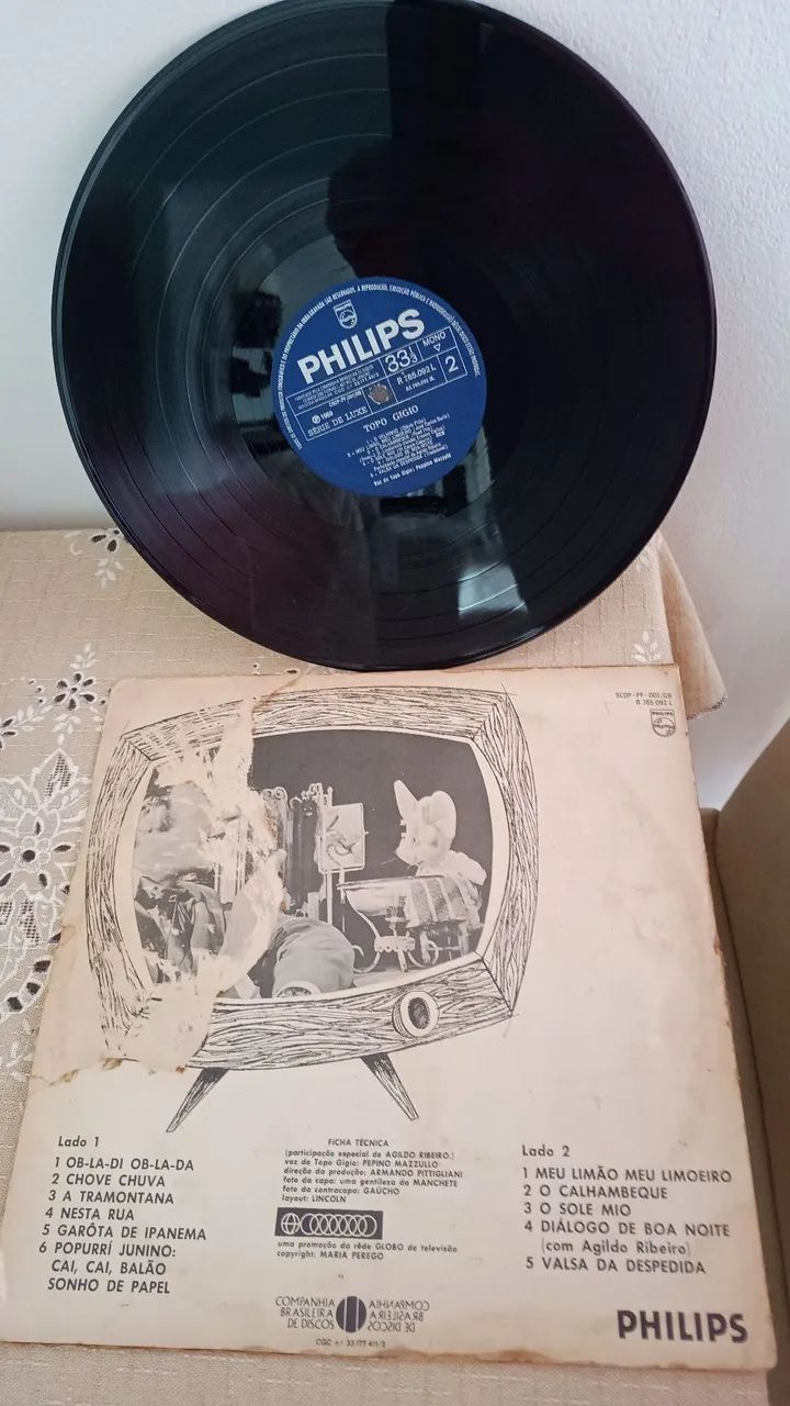 LP Topo Gigio 1ª versão 1969 com Agildo Ribeiro  - Foto 2