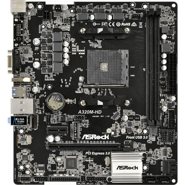 placa mãe a320 asrock 4.0(AM4)