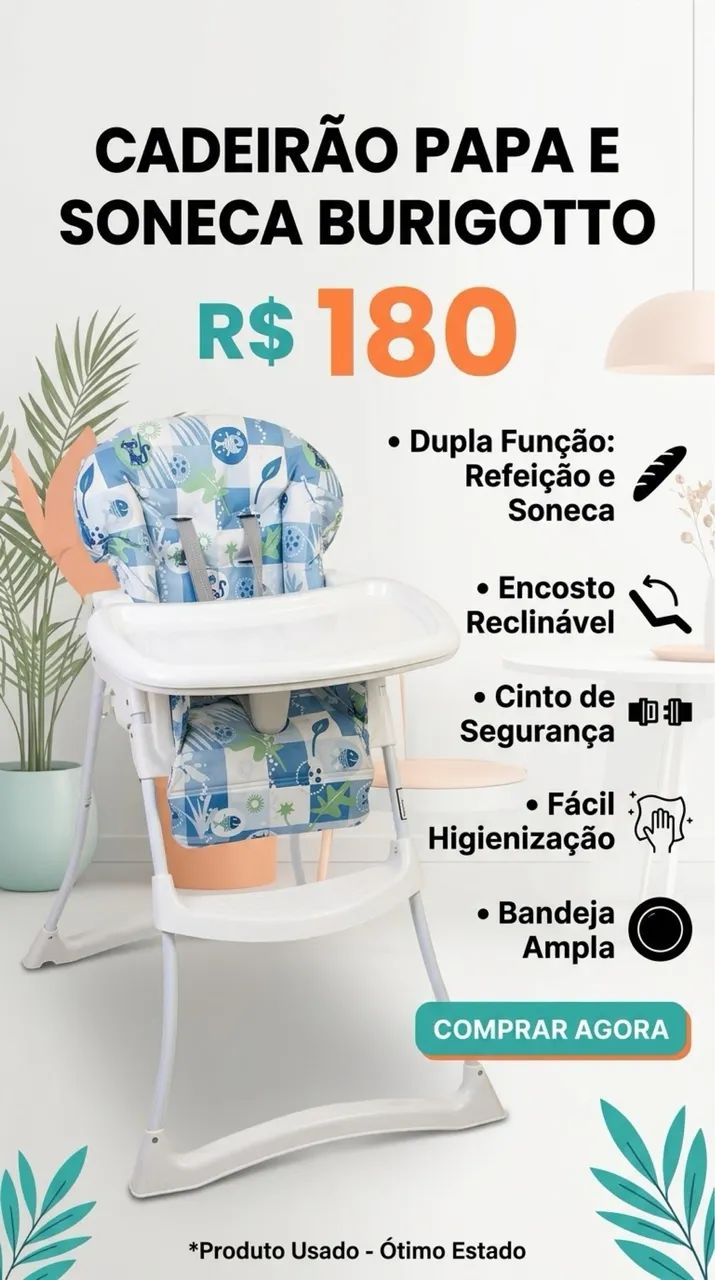 Cadeirão de alimentação - Foto 3
