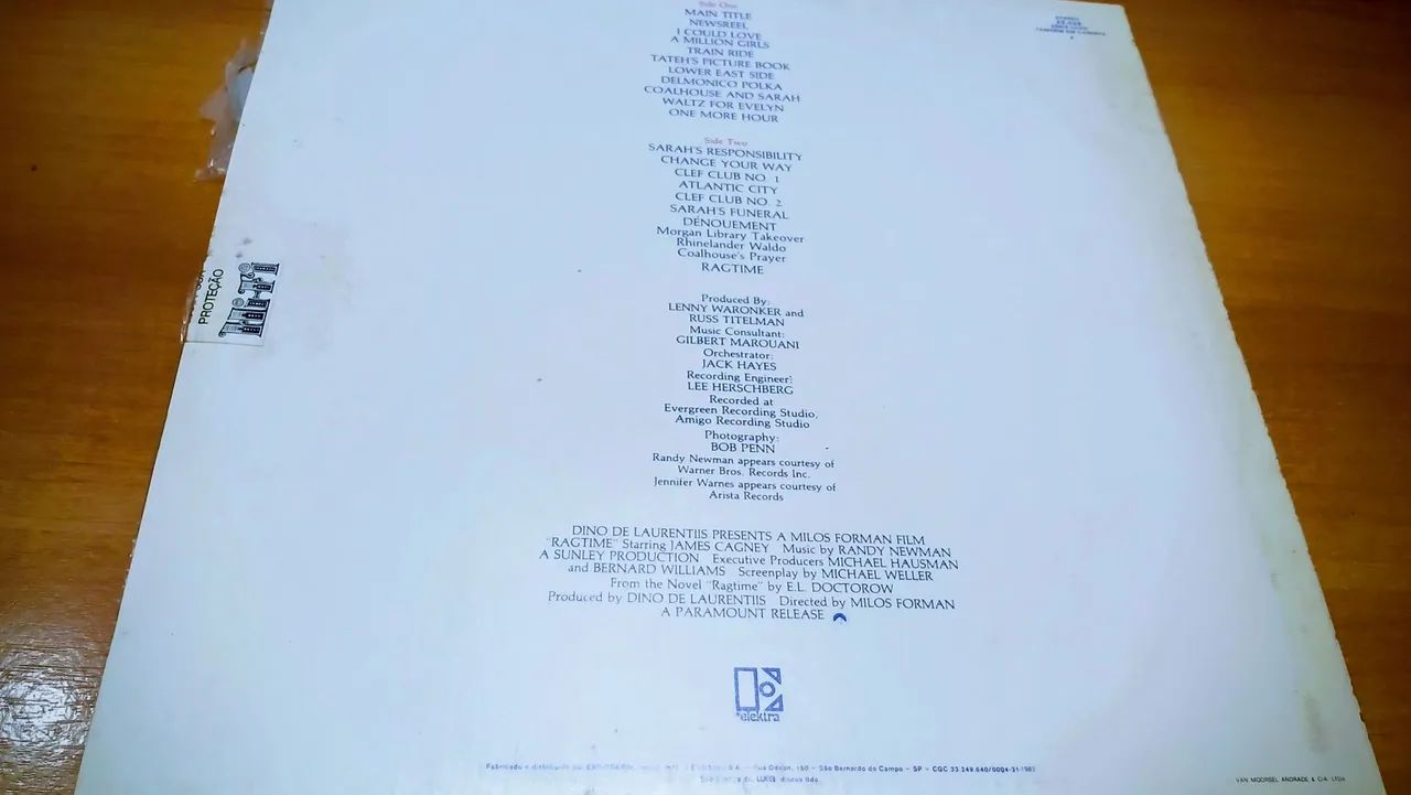 LP Vinil Trilha Sonora Filme Rag Time - Foto 2