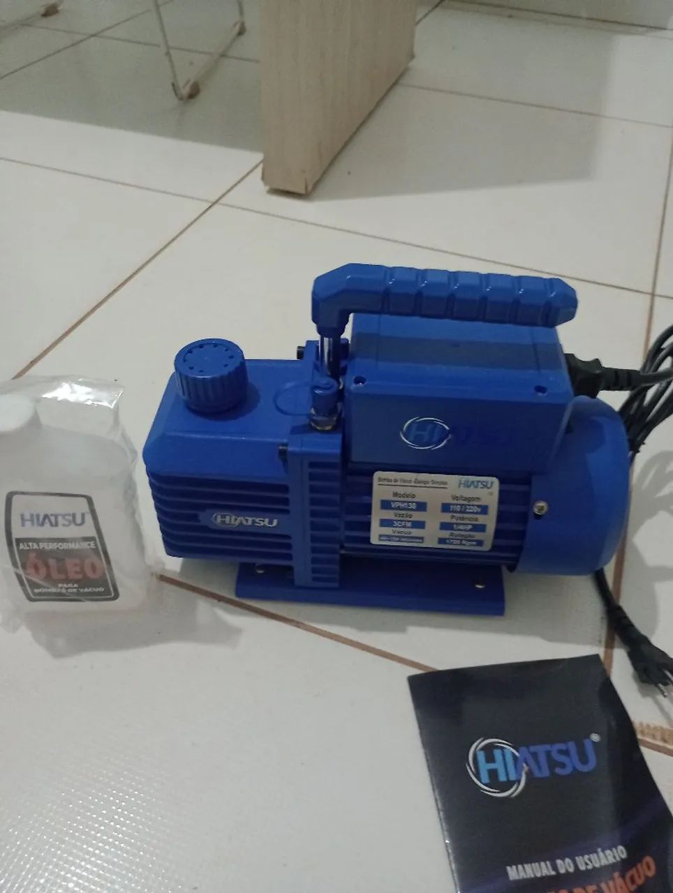 Bomba de vácuo 3cfm