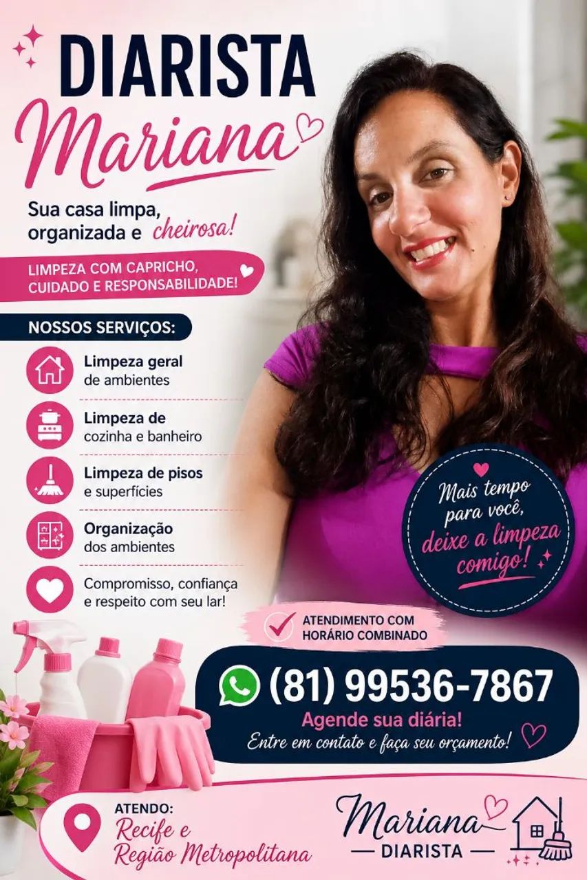 Diarista disponível 