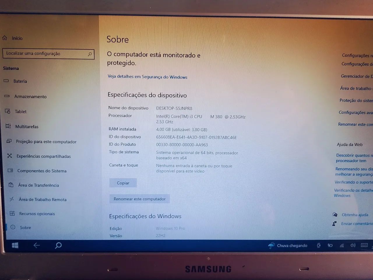 Noot book Samsung  - Foto 2