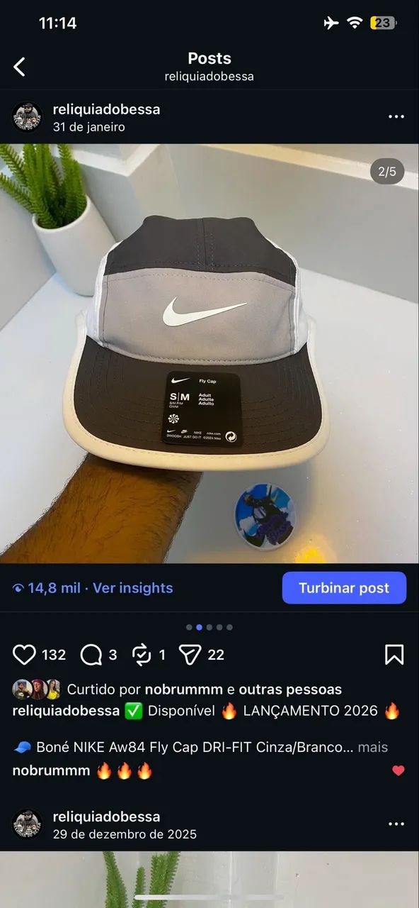 BONÉ NIKE AW84 FLY CAP DRI FIT ORIGINAL  - Foto 5