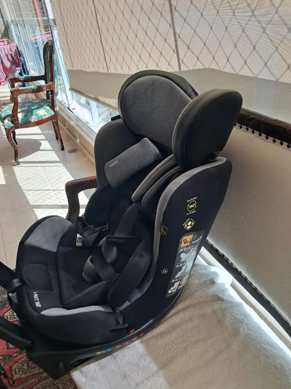 Cadeirinha de bebê com giro 360° - Foto 4