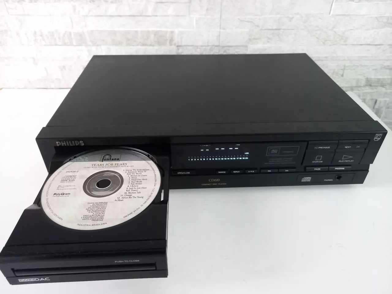 CD Player Philips CD610, LINDO!!!!!, funcionando perfeitamente.  - Foto 2