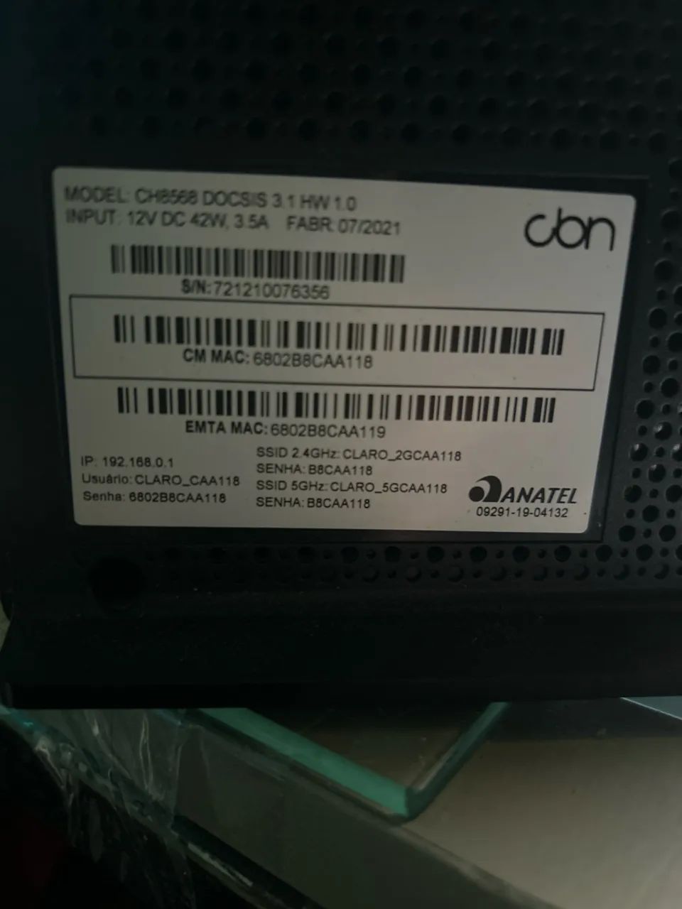 kit para internet de alta velocidade com modem e roteador Gigabit  - Foto 5