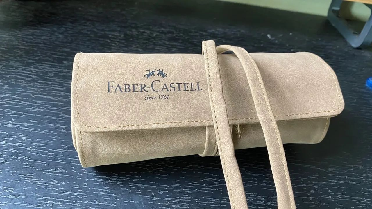 Polychromos Faber castell e estojo de enrolar