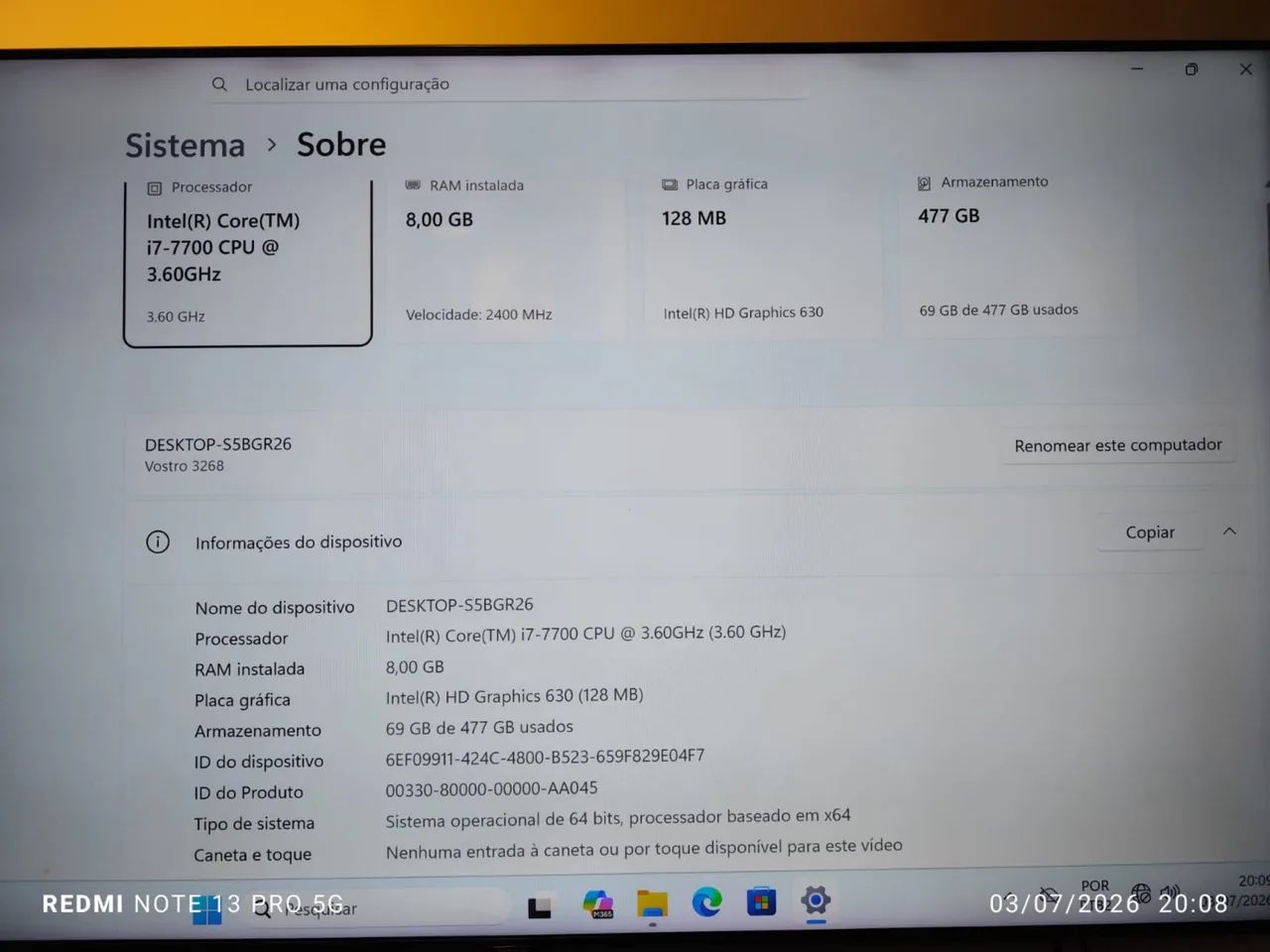 Dell Vostro 3268 Core i7 - Foto 4