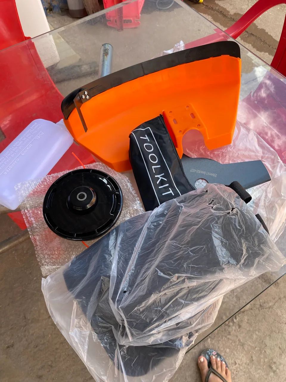 Rosadeira e motor serra novos  - Foto 4