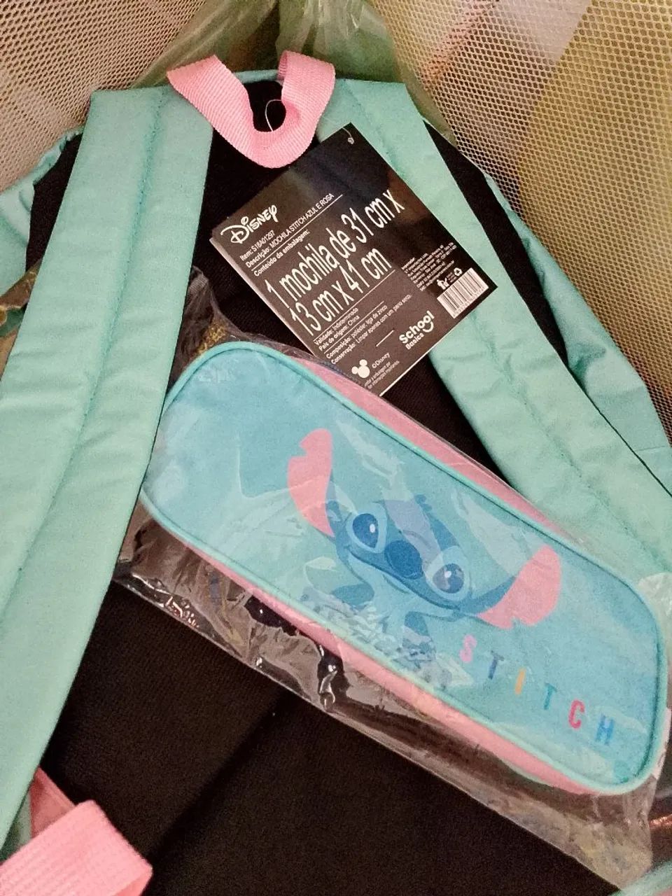 Mochila e estojo stitch - Foto 2