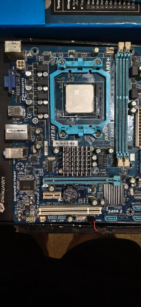 Kit placa mae processador e memoria 