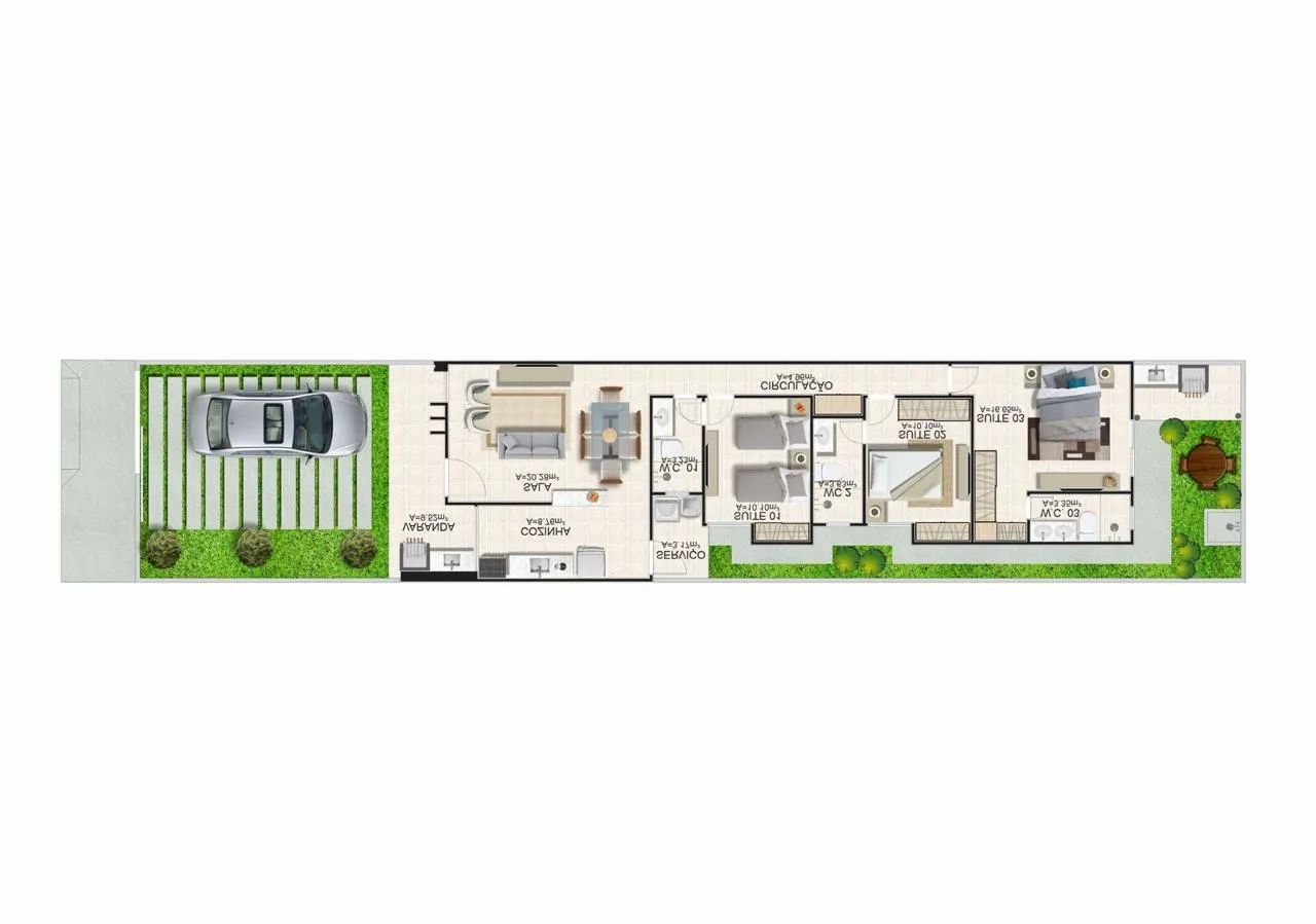 Casa Duplex à Venda no TopVille Residence II | 126,5m² | 3 Suítes | Bairro Coité | Eusébio - Foto 16
