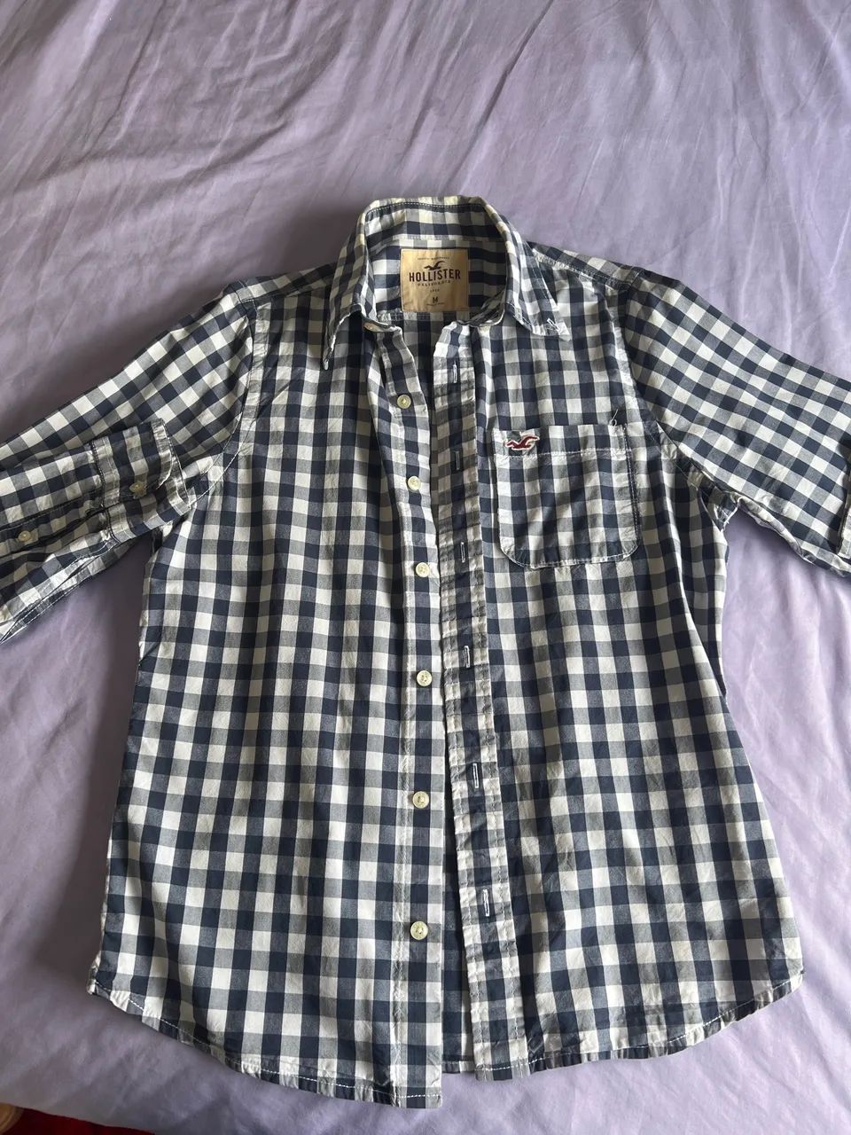Camisa xadrez hollister