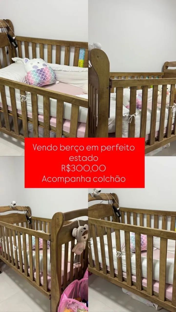 Berço com colchão novo - Foto 4