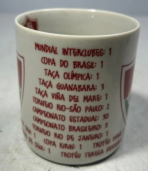 Kit de lata e caneca de porcelana vitoriosa do Fluminense - Foto 2