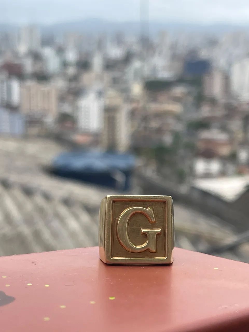 Anel Dedeira Letra G - Foto 2