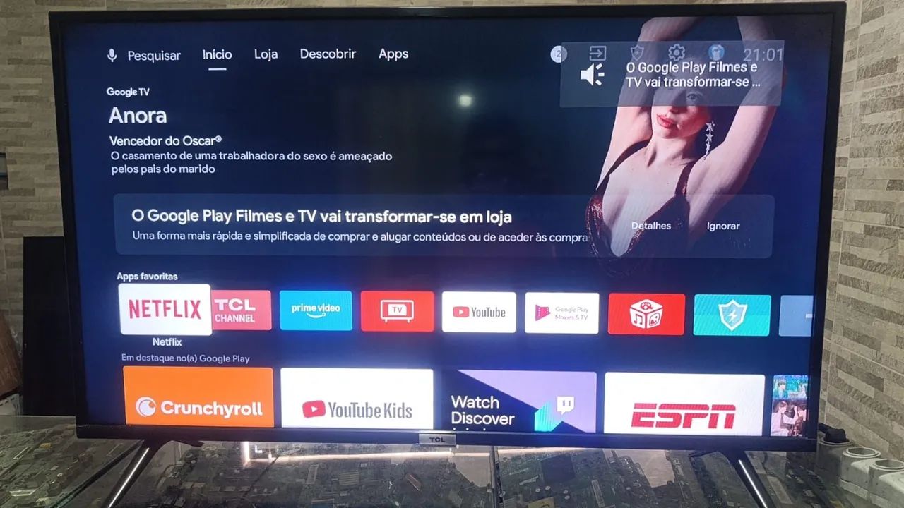 TV Smart TCL 40 polegadas Android  - Foto 2