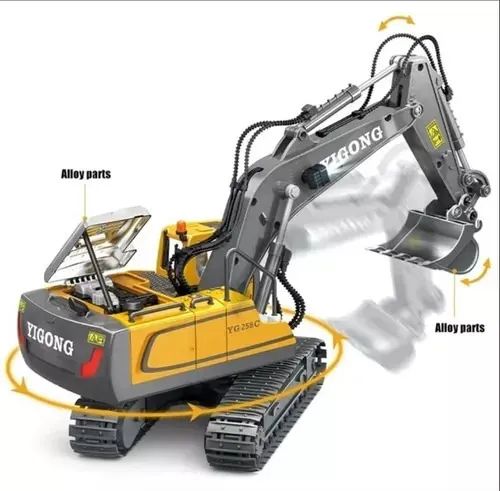 Brinquedo Escavadeira Controle Remoto com Bateria Recarregável - Foto 2