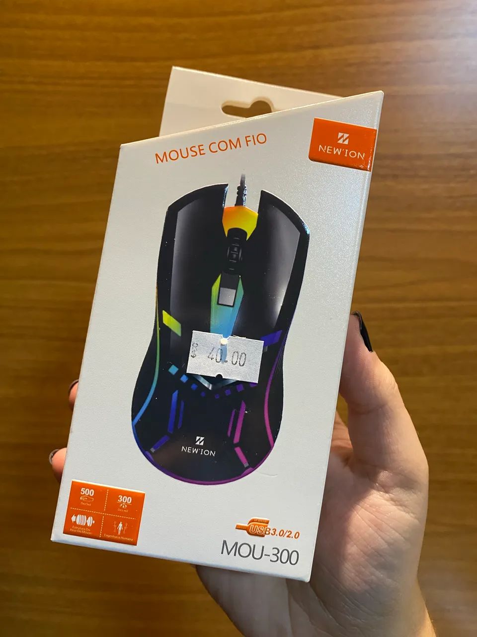 Mouse Gamer com fio NOVO 