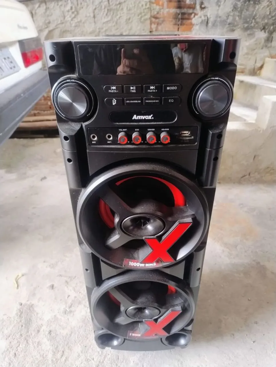 Caixa de som torre polyvox xt1200 1800w RMS - Aparelhos de Som