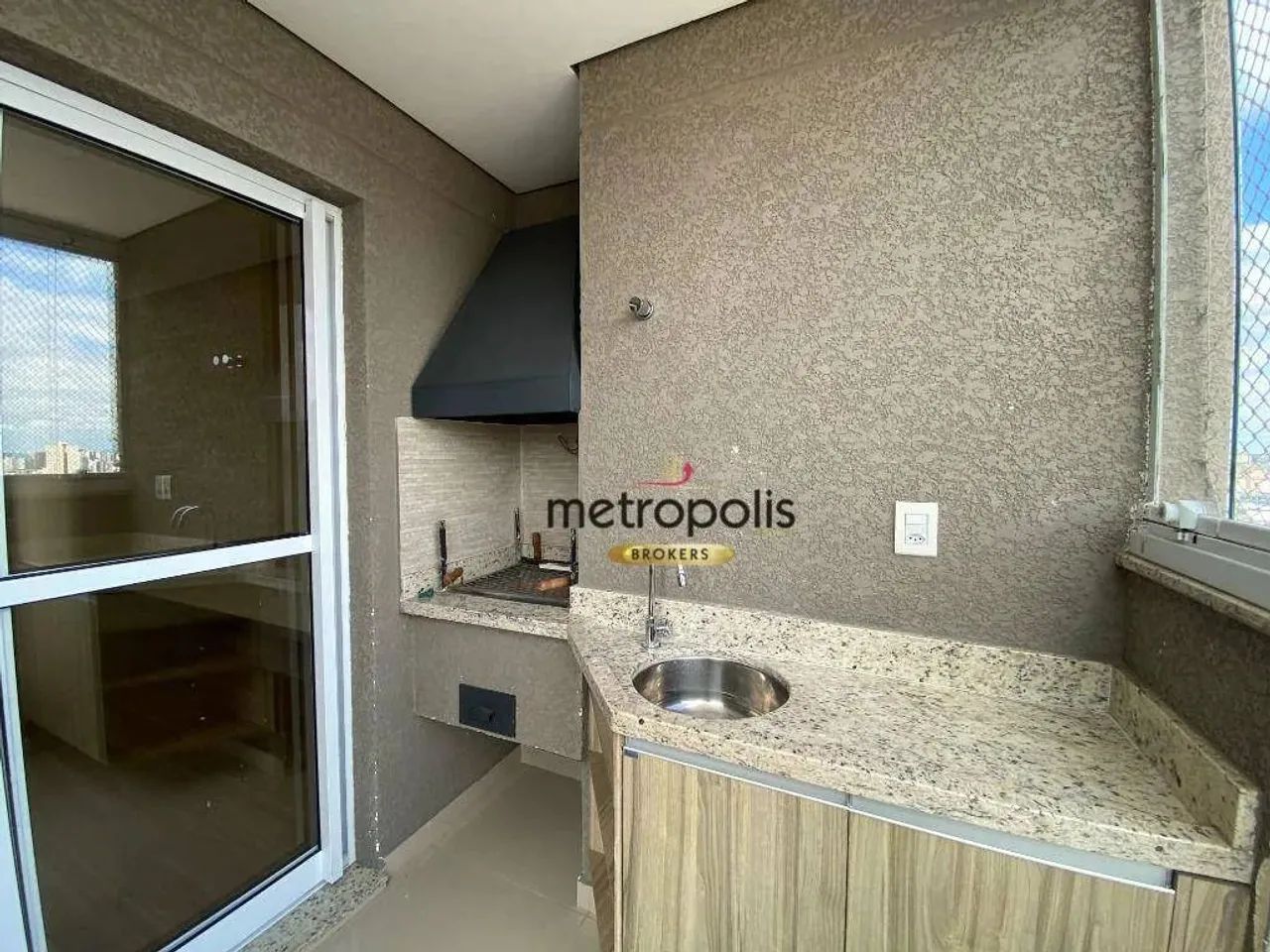 Apartamento com 2 dormitórios para alugar, 63 m² por R$ 3.995,31/mês - Campestre - Santo A - Foto 7
