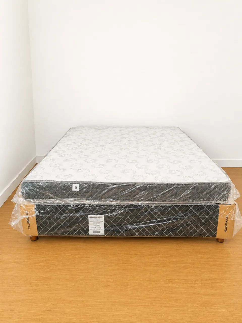 Conjunto Box Base + Colchão Casal D20 14cm - Novo - Foto 4