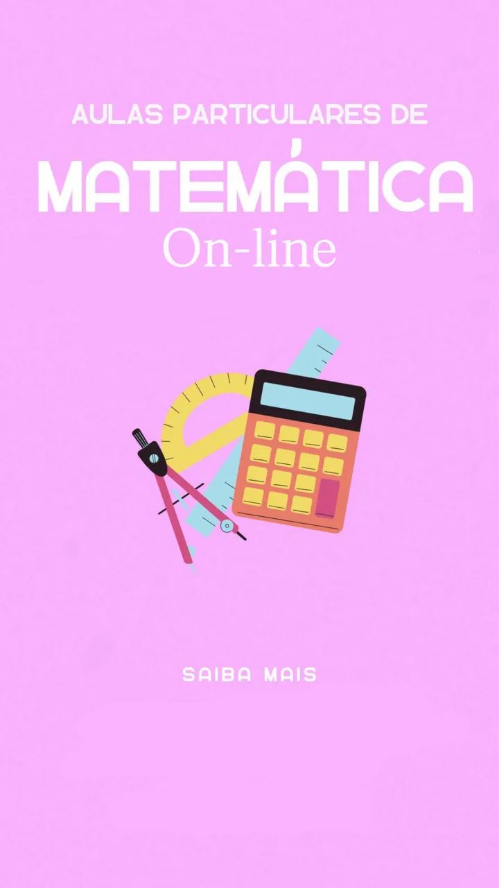 Aulas particulares online de matemática 