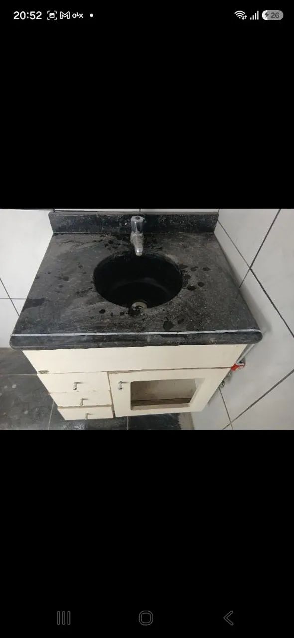 Pia de granito com Cuba de louça  - Foto 3