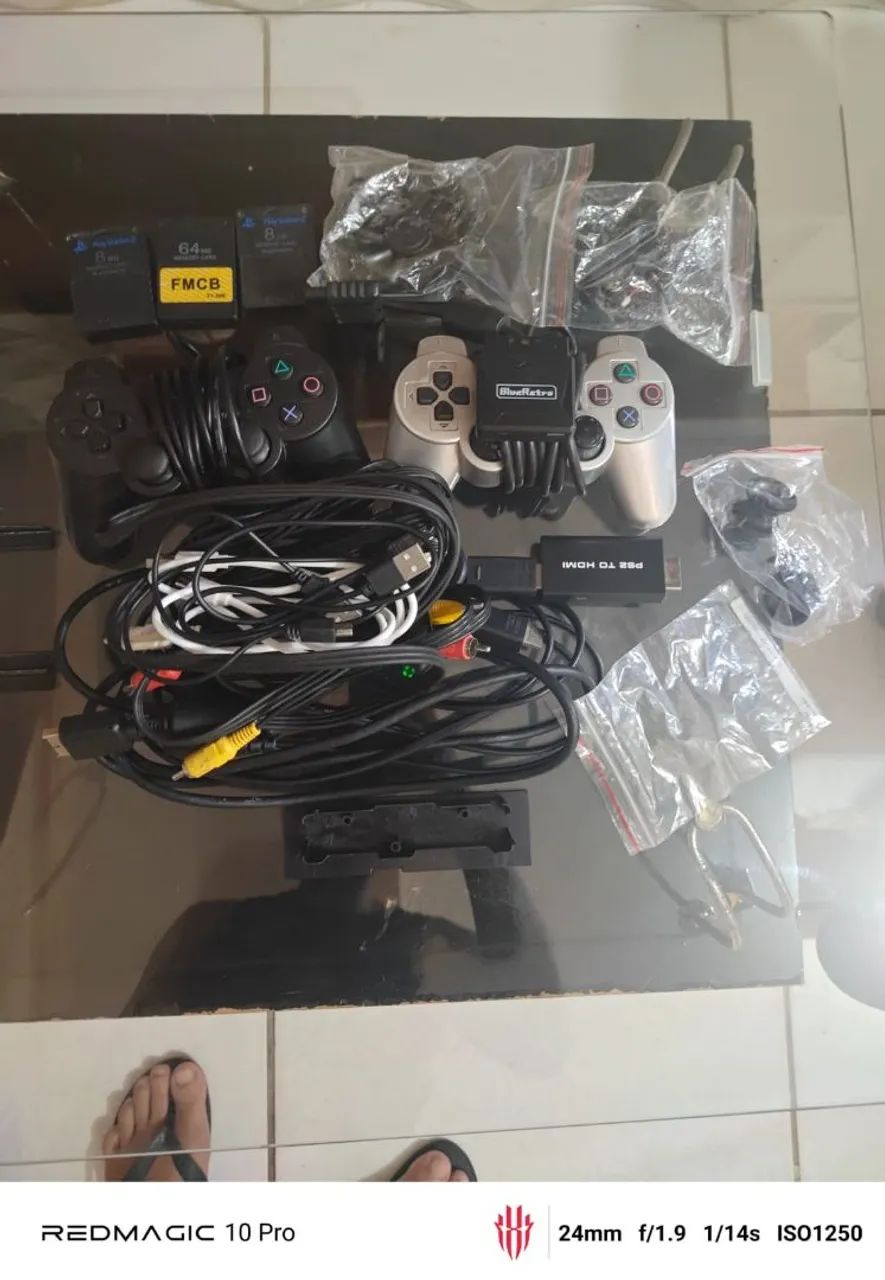 PS2 Fat Prata + HD 512GB + Blueretro + HDMI + Jogos + Extras - Foto 4