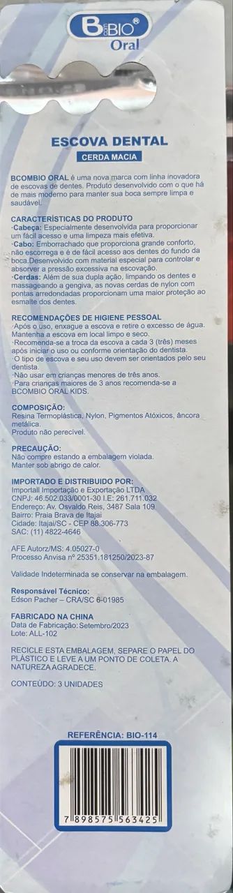 Kit com 3 escovas de dente atacado e varejo - Foto 2