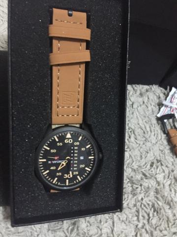 Relógios De Pulso Masculino Naviforce Quartzo Couro lacrado a pronta entrega - Foto 3